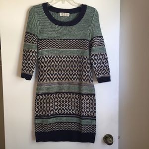 Pink Rose Sweater Dress